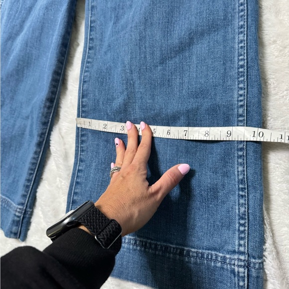 Madewell Emmett Wide-Leg Crop Rainbow Stitch Jeans - Picture 12 of 15